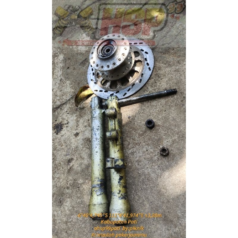 tabung bottom skok depan tromol disc satria 2t tornado gs Shogun old cocok buat honda win