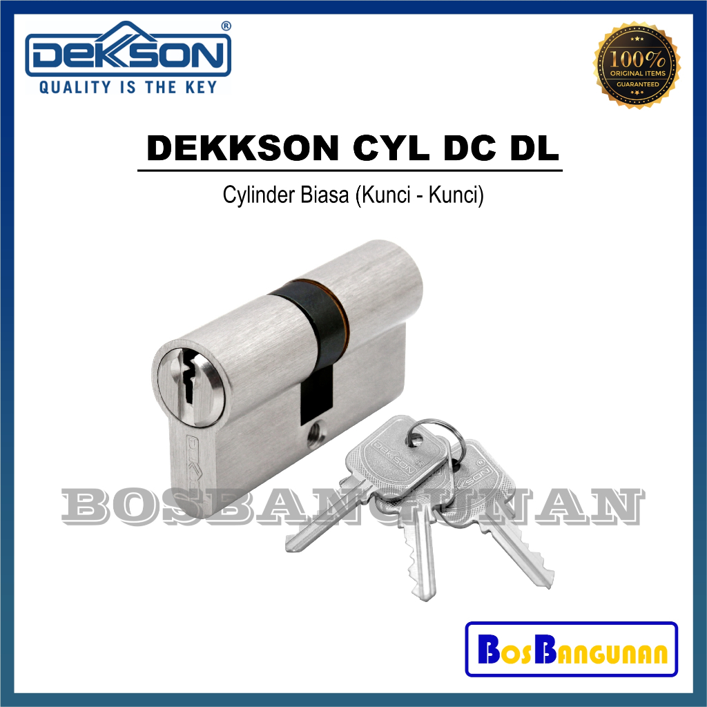 Silinder Kunci DEKSON / Cylinder Kunci DEKKSON CYL DC DL SN / DEKKSON Double Cylinder / Cylinder Bia