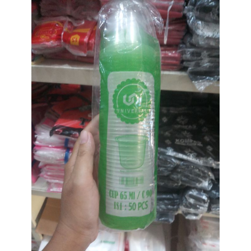 CUP ICE CREAM CUP PUDING UNIVERSAL 65ML ISI 50 PCS