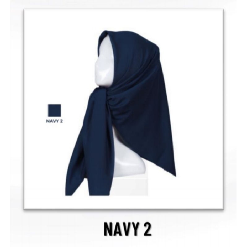 AYUDIA HIJAB - NAVY2 |JILBAB KERUDUNG SEGI EMPAT POLOS VOAL LASER