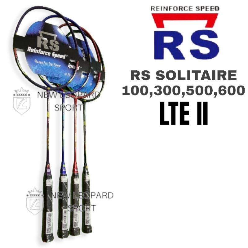 Raket badminton RS Solitaire 100,300,500,600 LTE II