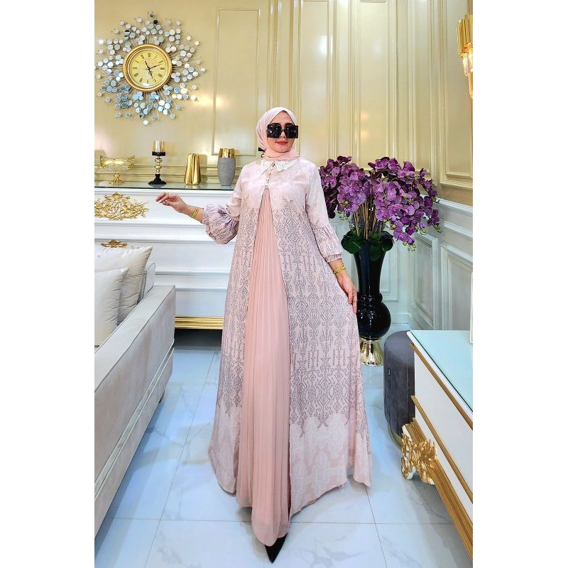 GAMIS BAHAN MADAME SEXY MIX CERUTY PLISKET OUTER DAN DALAMAN TERPISAH