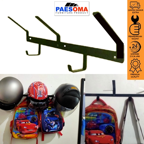 Paesoma - Rak Helm Dinding | Hanger Helm Dinding
