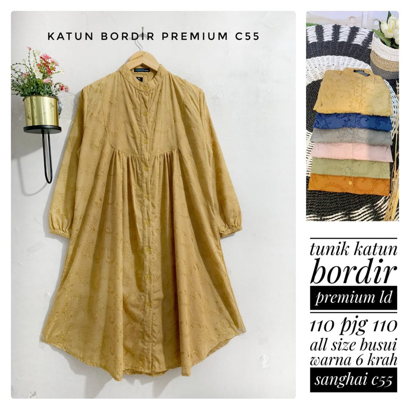 Tunik Katun Bordir Premium