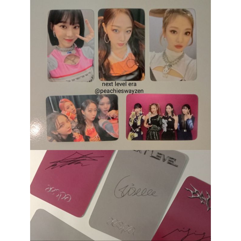Photocard aespa unofficial Photocard aespa next level Photocard KPop unofficial polaroid aespa polar