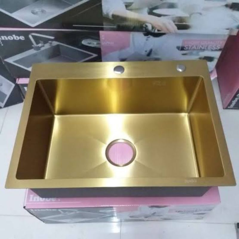 Kitchen sink Gold INOBE 6146 / Kitchen sink INOBE GOLD 6045 "ORIGINAL" / kitchen sink saja