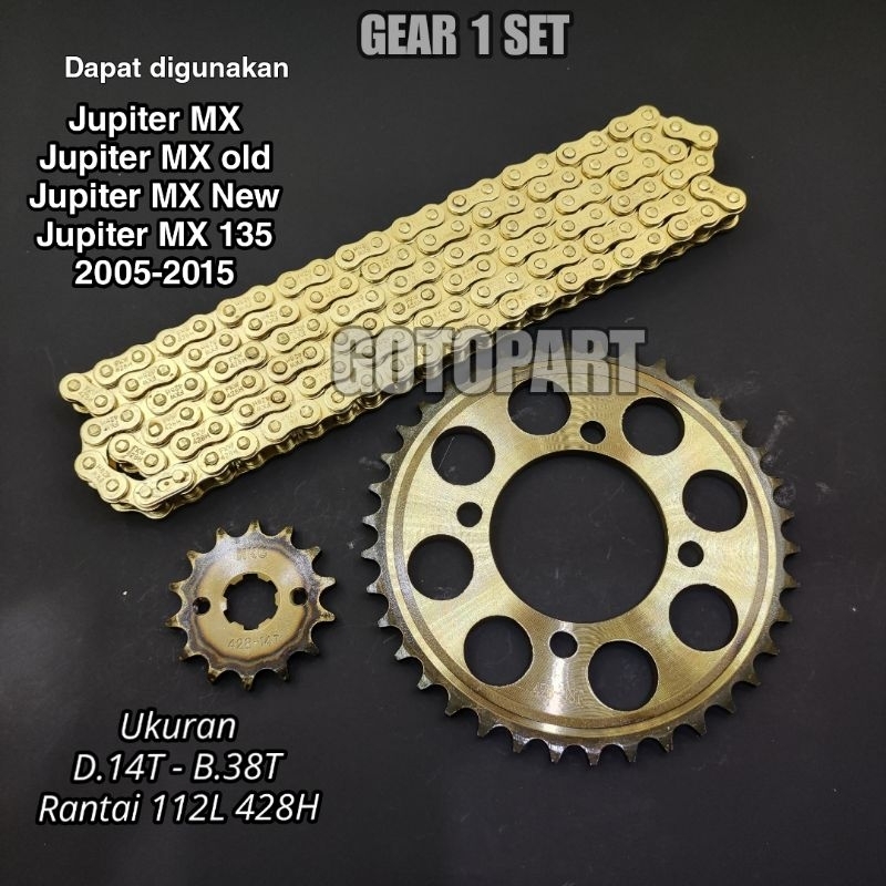 Gear Gir set Jupiter MX 135 old new 2006-2014 gigi tarik gearset girset model sss Jupiter MX old new
