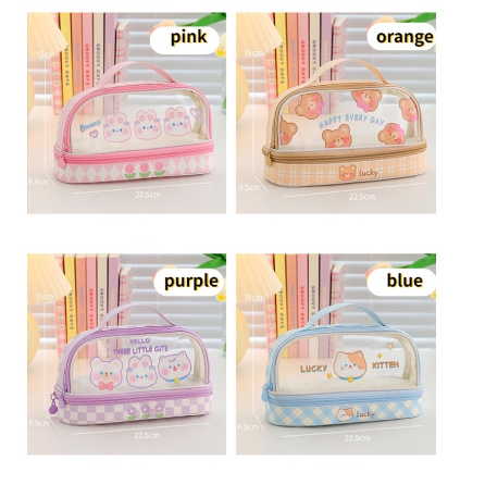

WADAH Pen Bag Storage Bag Junior Portable Cute Simple Stationery Box