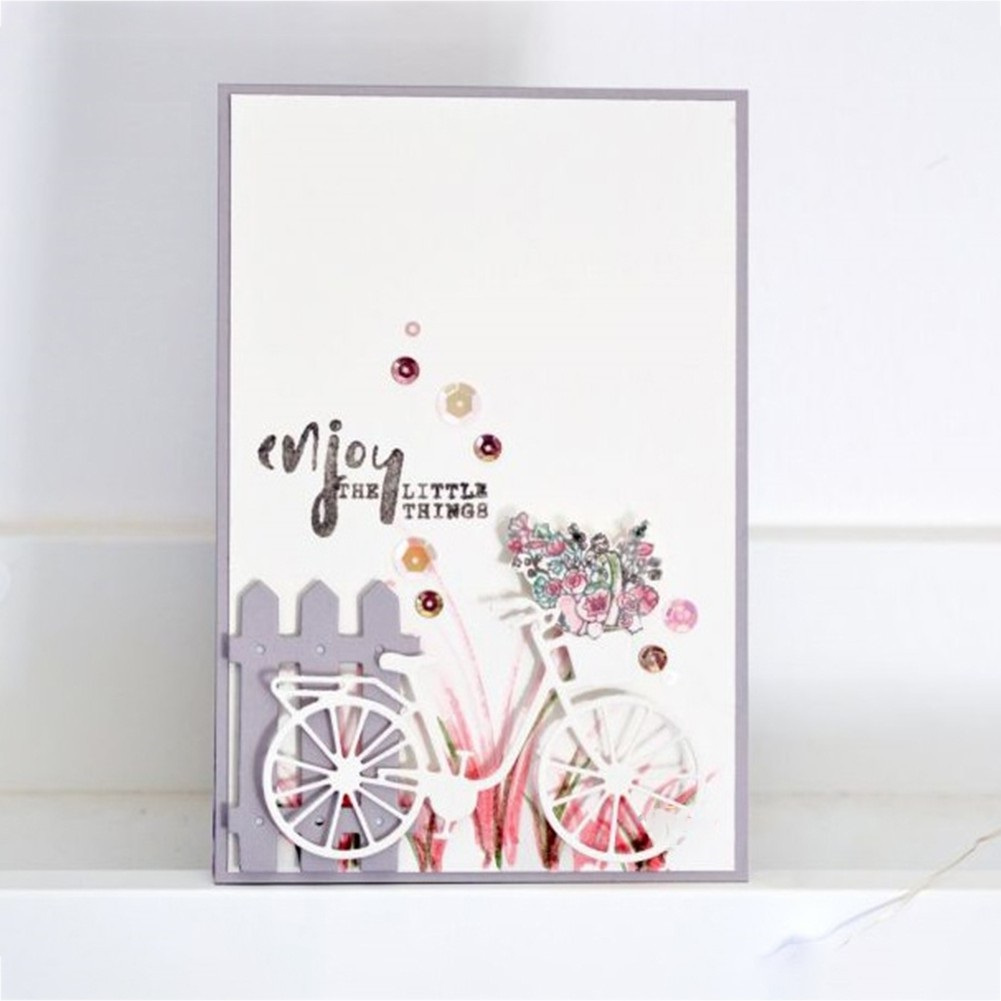 Bentuk Sepeda#89B Papercut Paper craft Kerajinan kertas Scrapbook Hiasan Mahar DIY  Kertas Jasmine