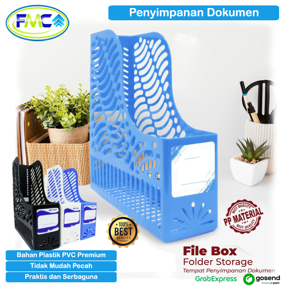 Tempat Penyimpanan Dokumen Box File Meja Kerja Kantor Sekolah Storage ALat Tulis Multifungsi