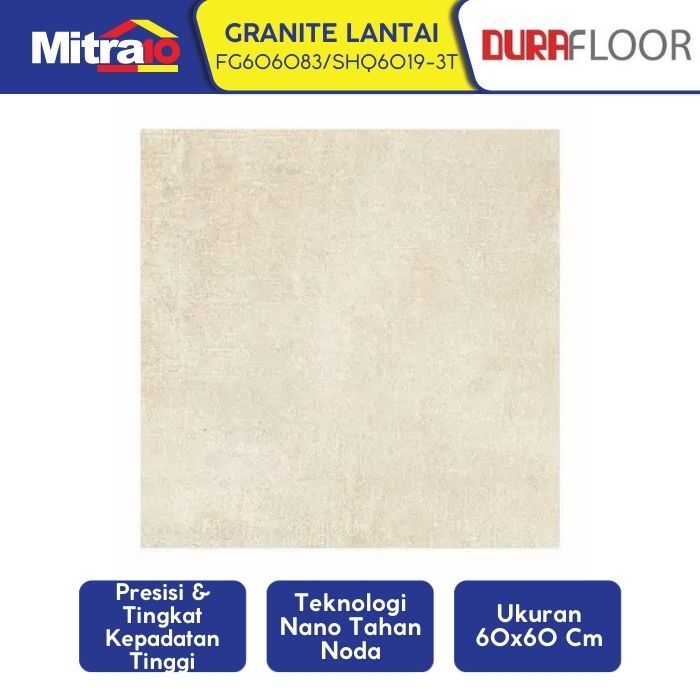 Durafloor Granite Lantai FG606083/SHQ6019-3T 60x60 Cm Krem