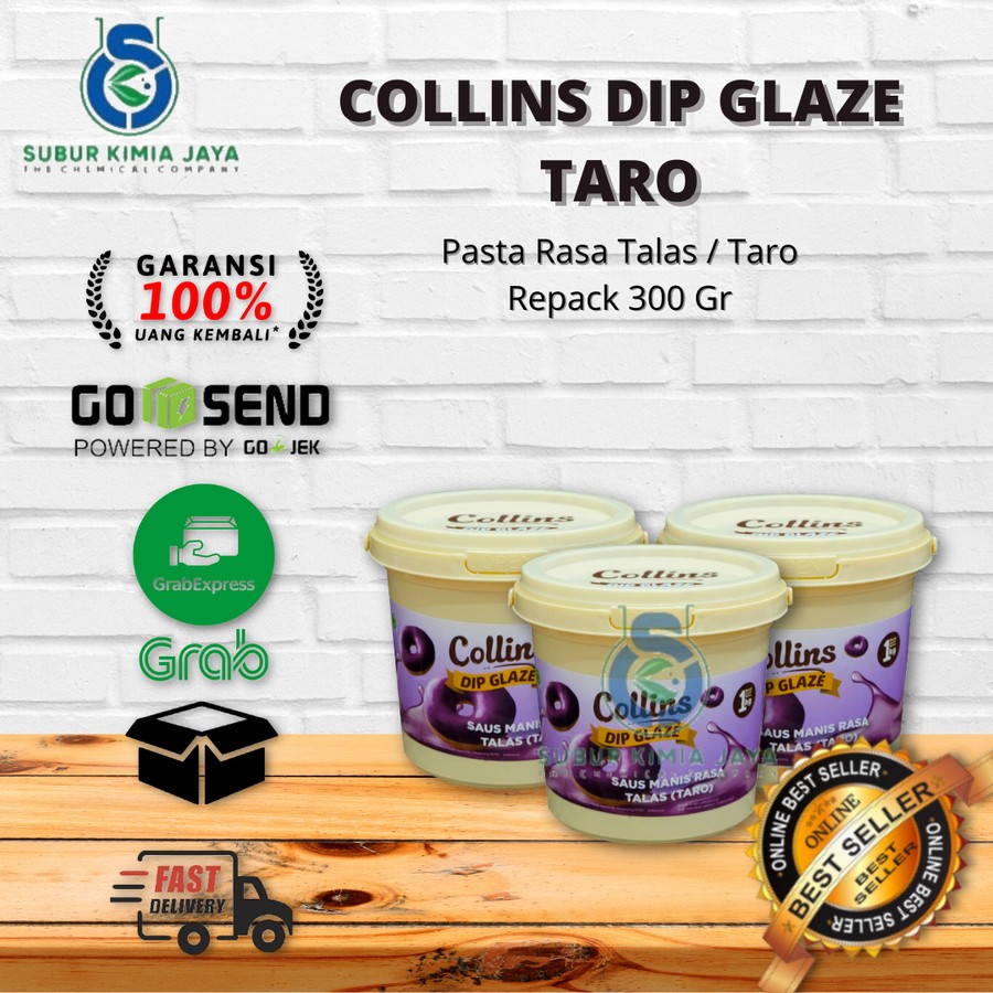 

Collins Dip Glaze Taro 300 Gr / Topping Pasta Rasa Taro