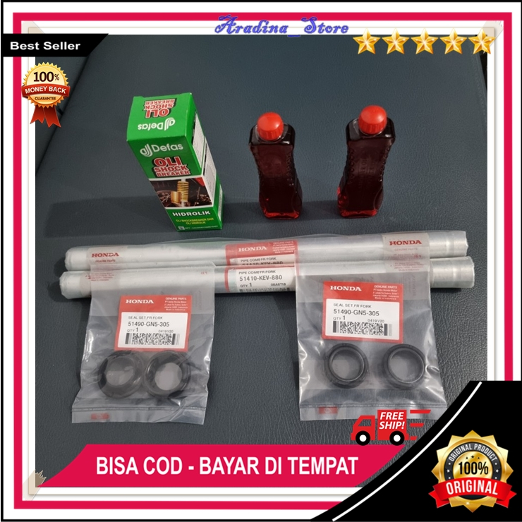 Paket Shock Depan Supra Fit Set KEV Original Sok Depan Honda Supra X 100 Fit Lama ORI Berkualitas