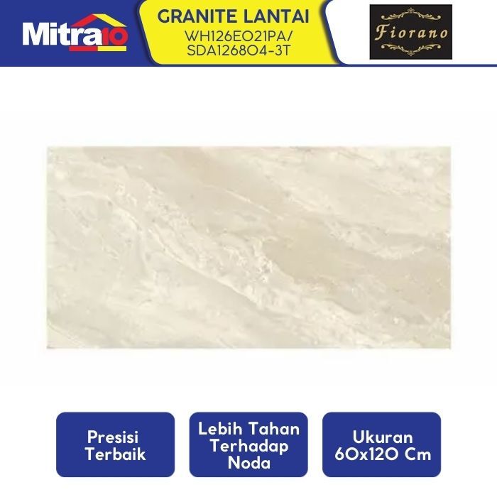 Granit Lantai Fiorano WH126E021PA 60x120cm Putih Ivory