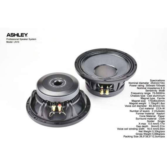 SPEAKER ASHLEY 10 INCH V 300 ORIGINAL