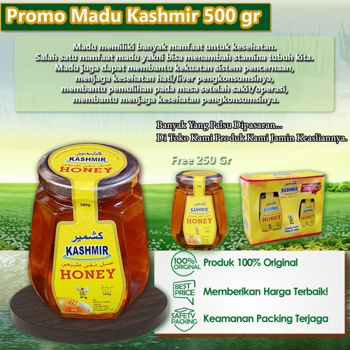 

Madu Natural Kashmir 500 Gr Free 250 Gr original