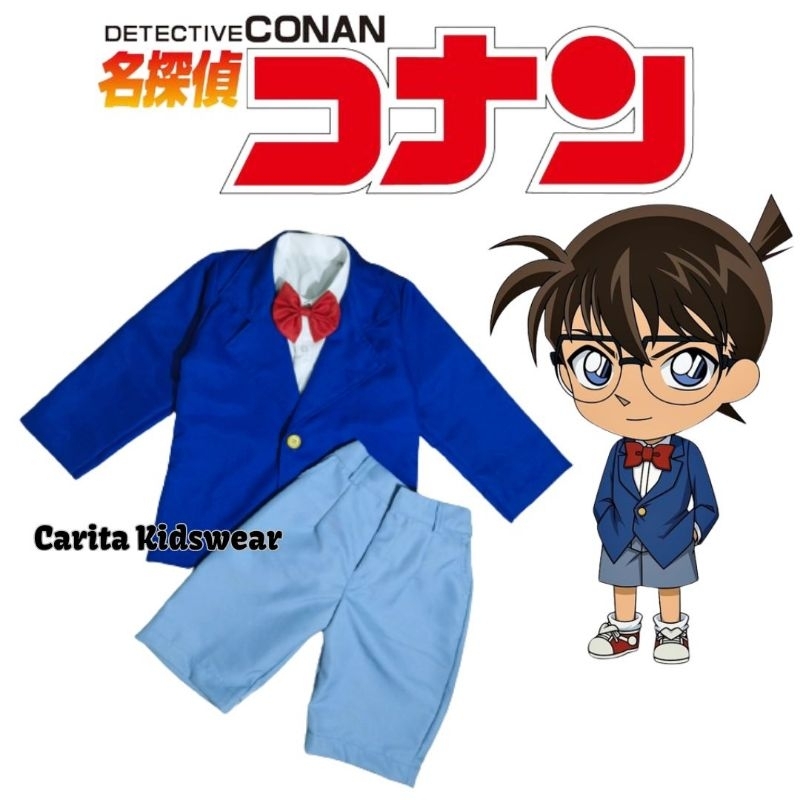 5.5 SALE Kostum Detective Conan Cosplay Wibu Anime Jepang Anak Dewasa