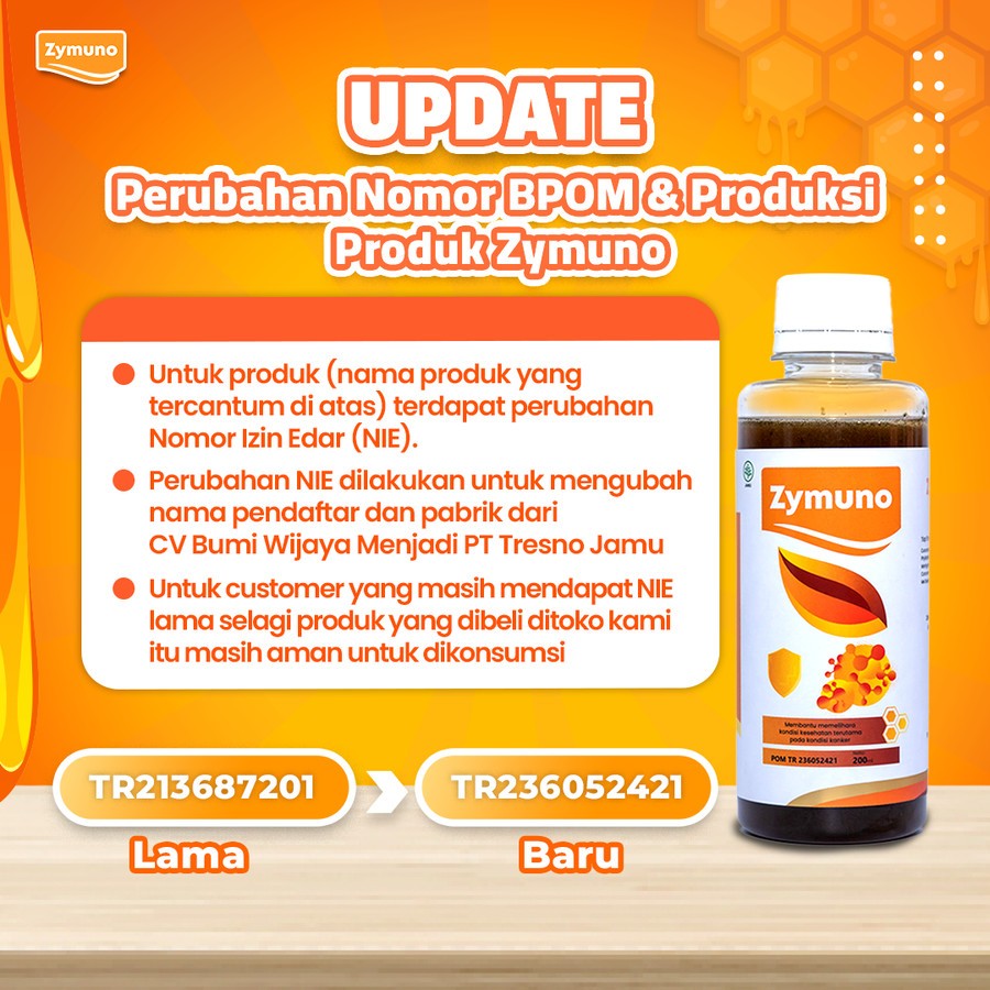 Original 100% ZYMUNO VITAMIN HERBAL - Boster imun keluarga || Zymuno