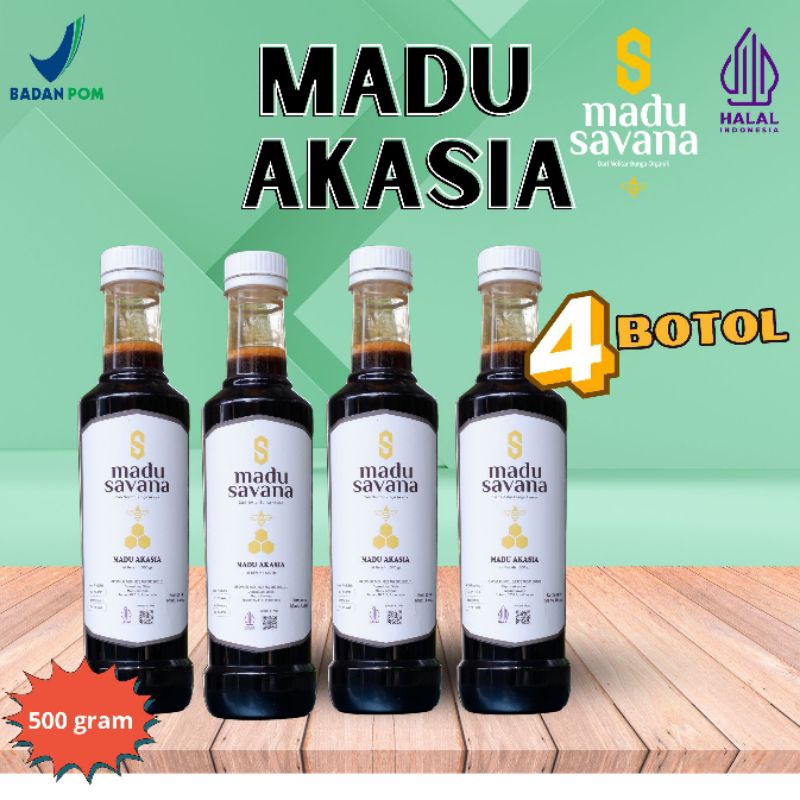 

madu hutan akasia paket promo 4 botol