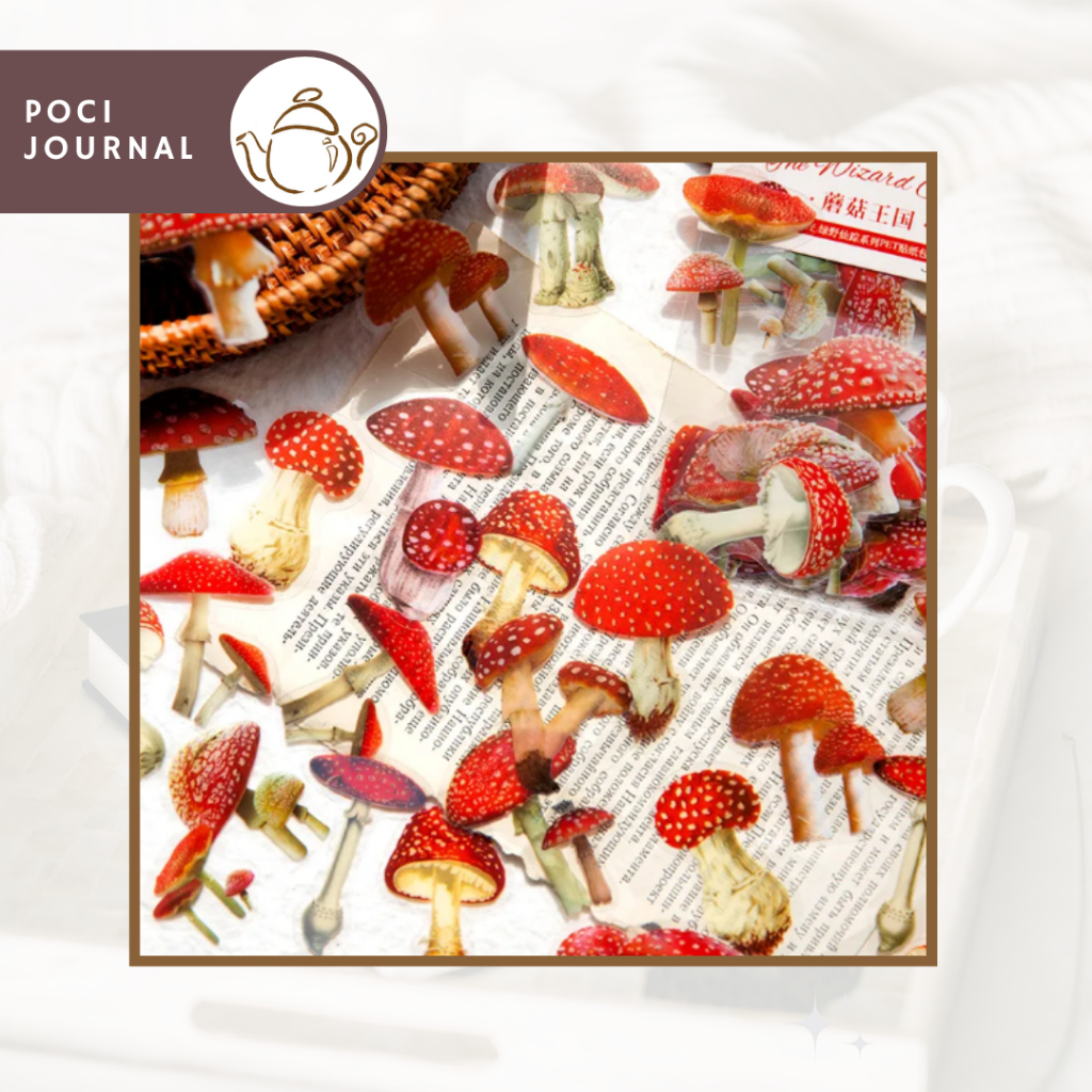 

Stiker Jamur [40pcs] dan Bunga Tulip /Journal/Bujo/Planner/Scrapbook/Sticker Vintage/Stiker lucu/Sticker Mushroom