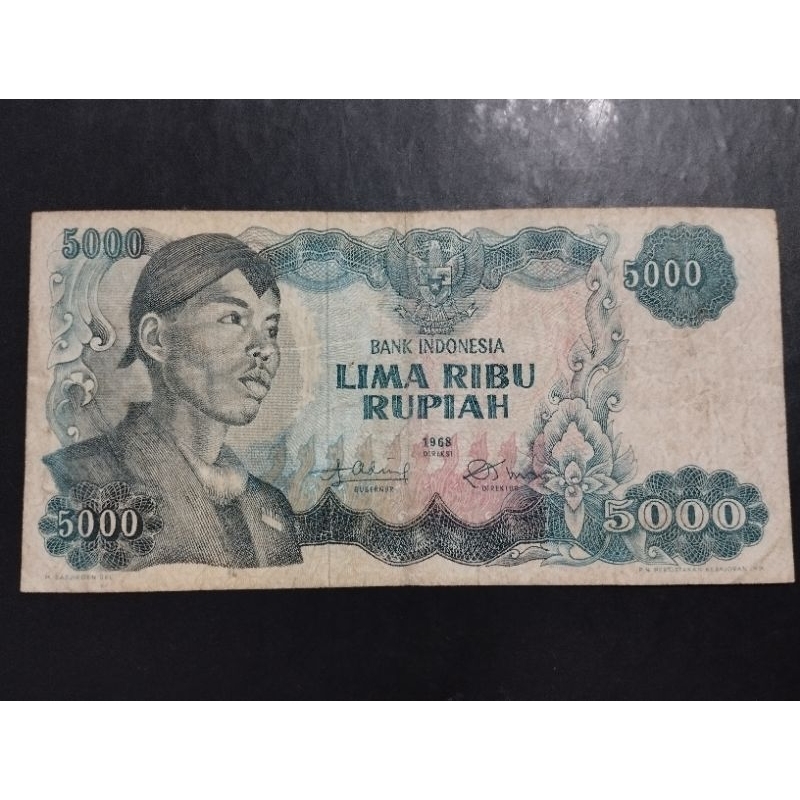 UANG KUNO 5000 RUPIAH JENDERAL SUDIRMAN TAHUN 1968