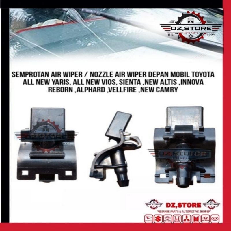 Semprotan air wiper / Nozzle air wiper depan mobil toyota new yaris