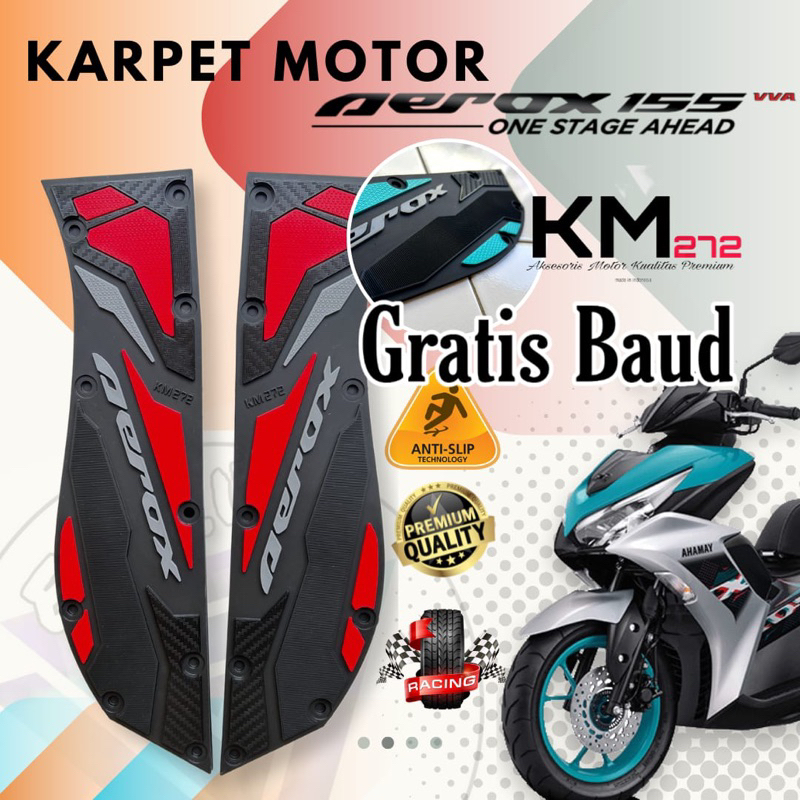 Aksesoris Motor Yamaha Aerox 155 - Karpet Motor Aerox All New - Karpet Aerox 155