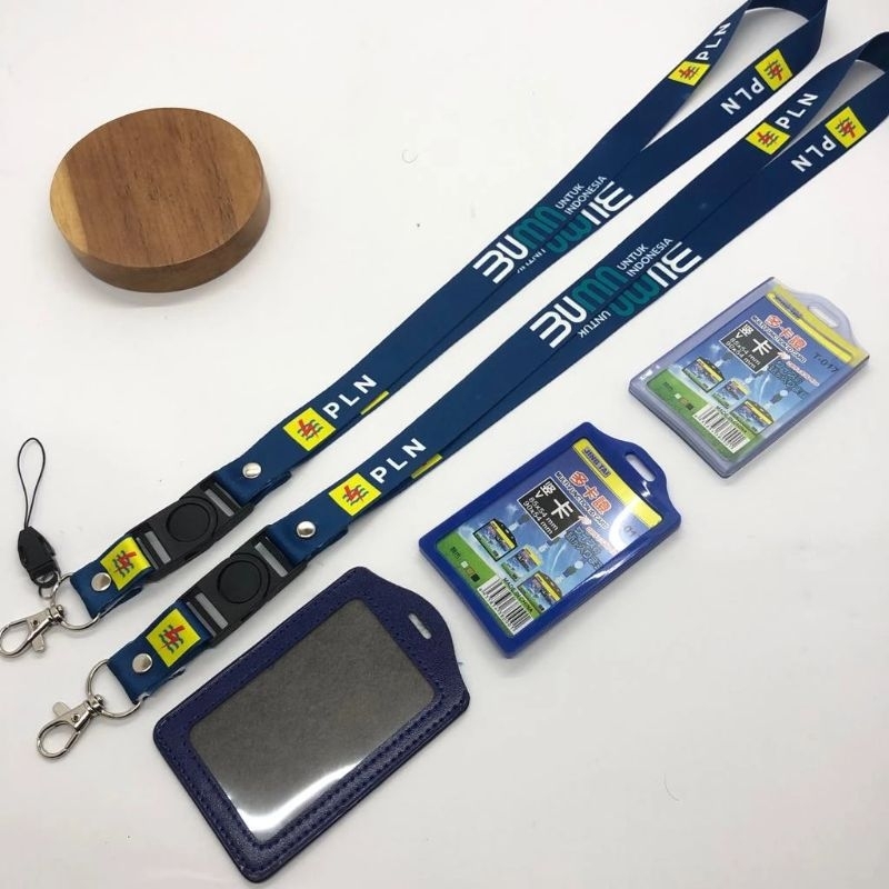 

Tali id card PLN power Lanyard BUMN PLN power full colour 2 sisi