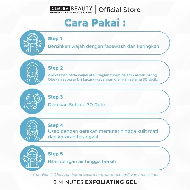 cleora exfoliating gel