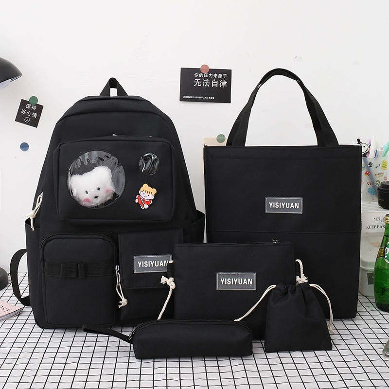 tas 5 in 1 tas ransel wanita import fashion tas backpack terkiniian dan terlaris best seller