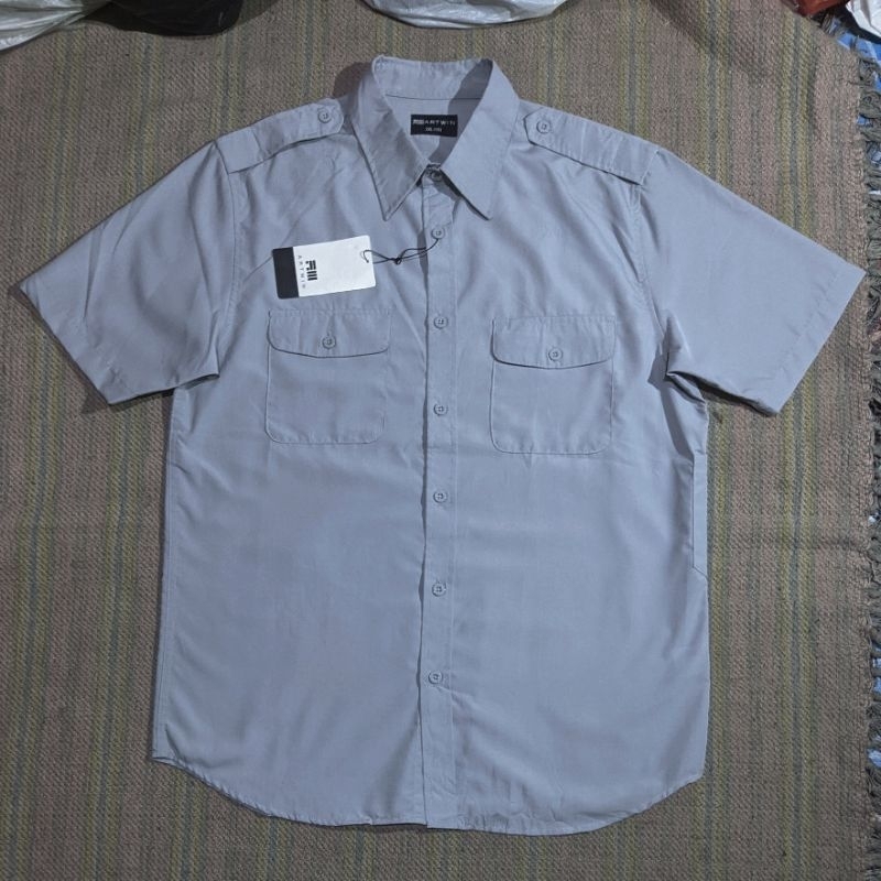Kemeja Pendek  Workshirt Artwin Abu  BNWT Second Preloved