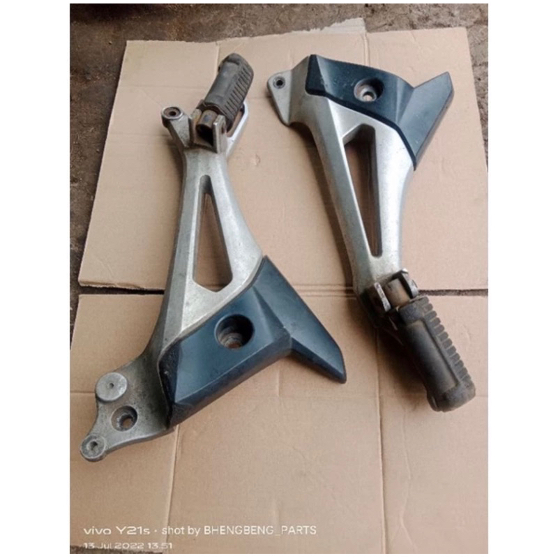 footstep step belakang supra x 125 DD second original copotan double cakram