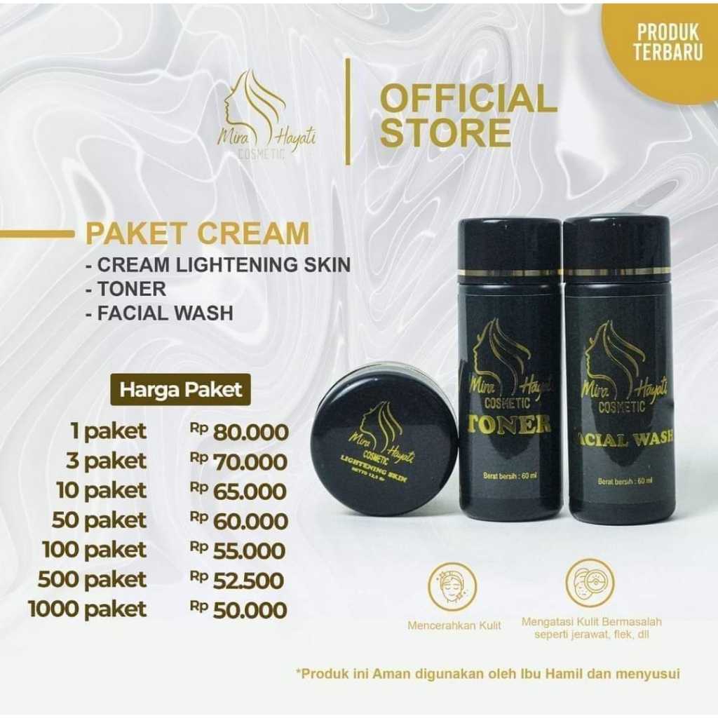 PAKET BESIC MIRA HAYATI COSMETIC ORIGINAL