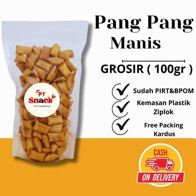 

[ PT SNACK ] Pang Pang manis & pedas 100 gr cemilan kue bantal