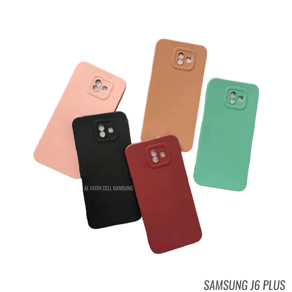 Case Samsung J6 Plus Softcase Pro Camera - Candy Case - Casing Macaron - Case Polos - Silikon Hp