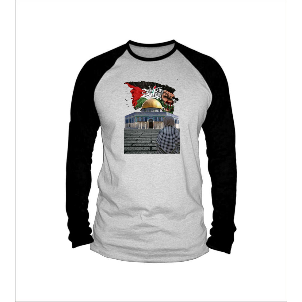 kaos raglan/kaos raglan pria/ wanita/kaos raglan lengan panjang/raglan panjan