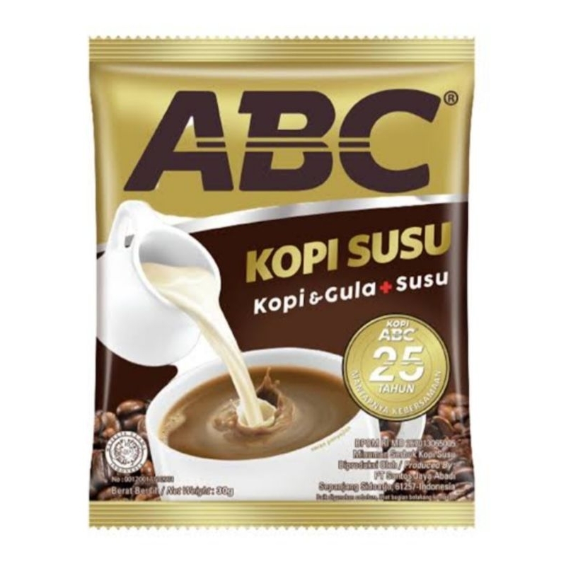 

Kopi ABC Susu (Renceng) 31 gram x 10pcs