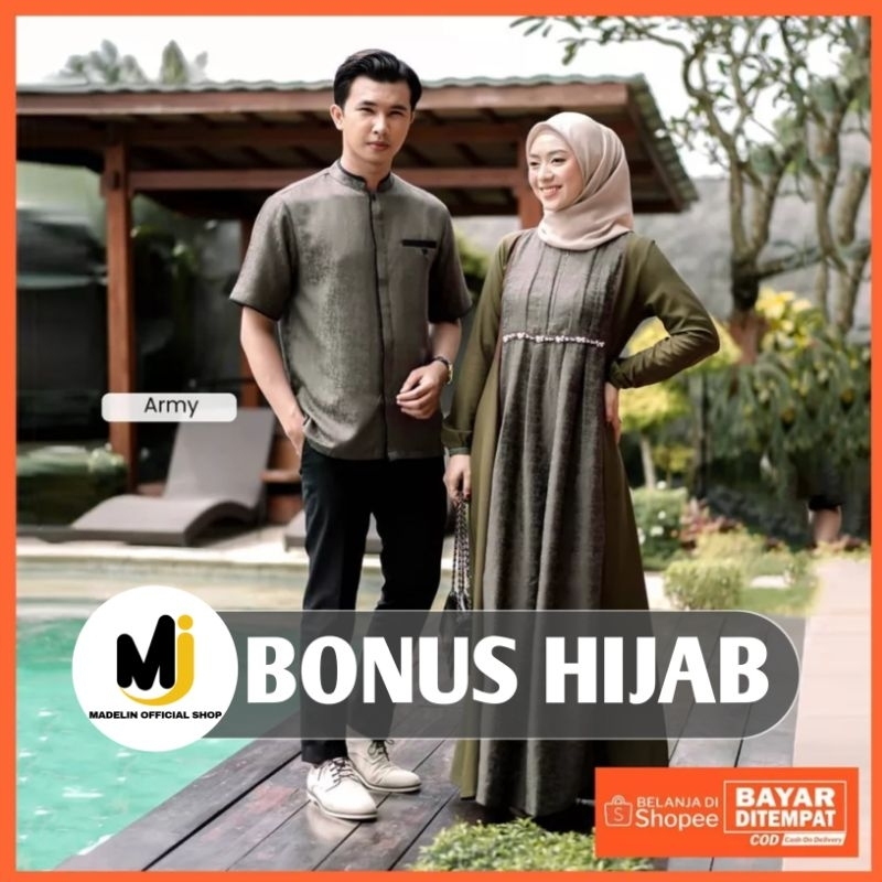 (ADA JUMBO) Couple Gamis Kondangan Terbaru Dress Lebaran Couple Gamis Kondangan Terbaru 2023