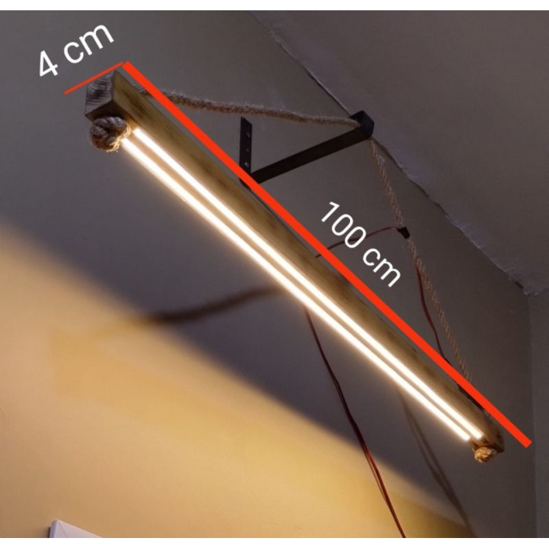 Lampu gantung kayu klasik minimalis Lampu kafe lampu kayu retro