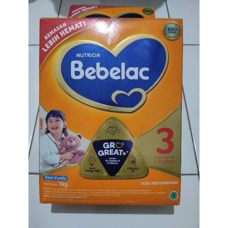 Susu Bebelac 3 tahun rasa Vanila