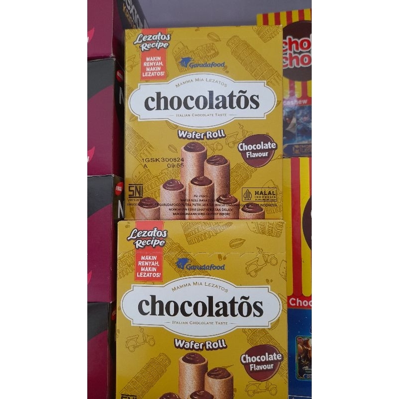 

Chocolatos Box Wafer Roll isi 24