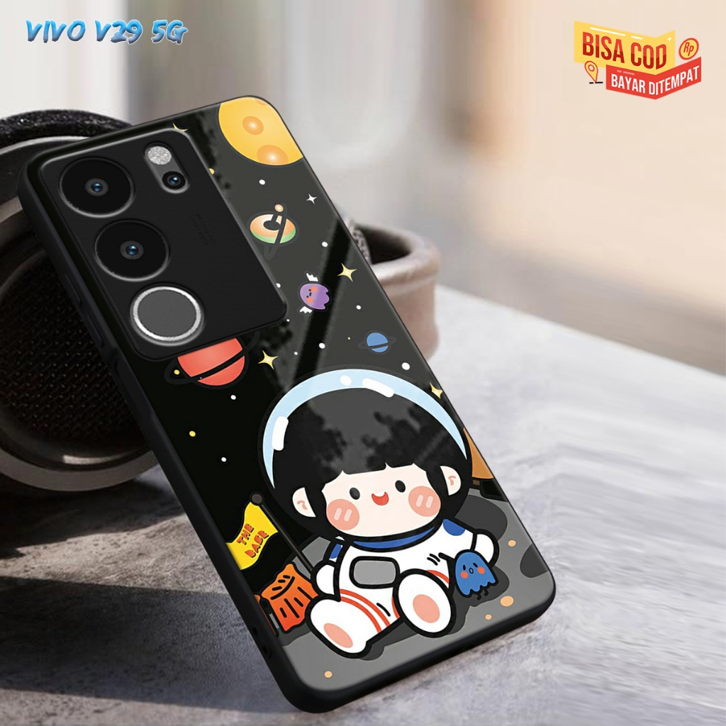 (CC247)CASING GLASS VIVO V29 5G CASING GLOSSY V29 5G CASE KACA VIVO V29 5G SOFTCASE VIVO V29 5G