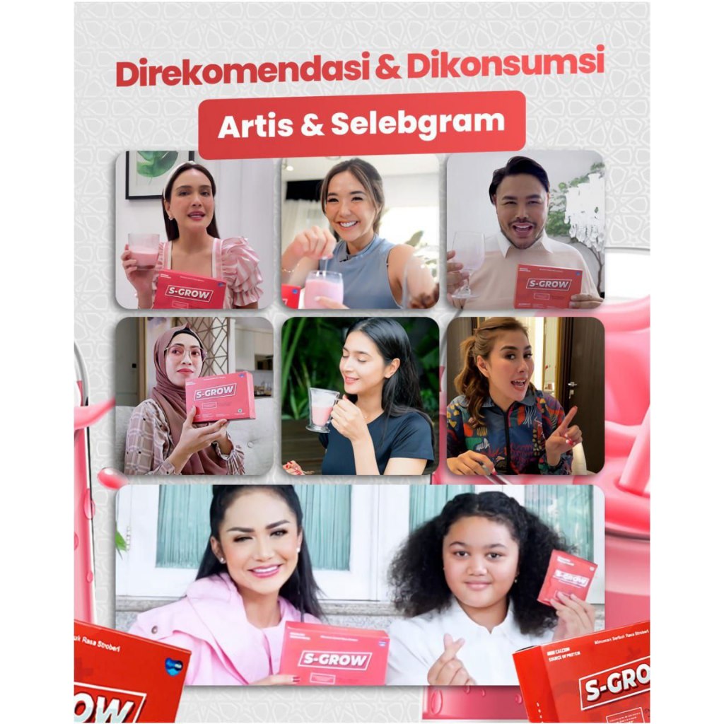 S GROW Obat Suplemen Susu Peninggi Badan S-GROW Remaja Dewasa BPOM Original Super Cepat Zinc Ori SGR