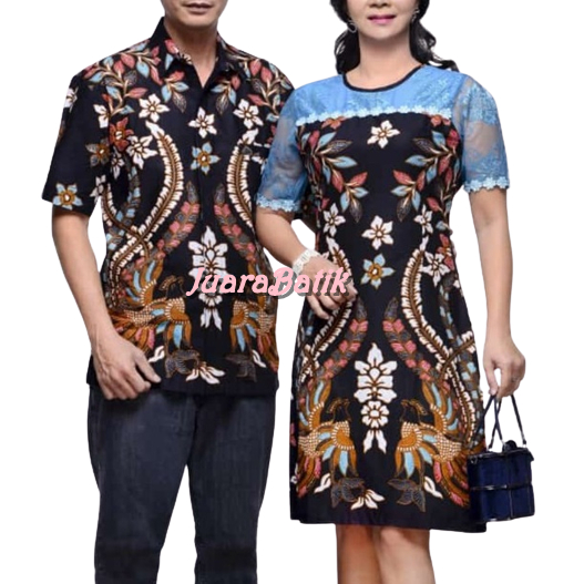 Set Couple Batik Pasangan Seragam Pesta Batik Brokat Set Pasangan Baju Jumbo Batik