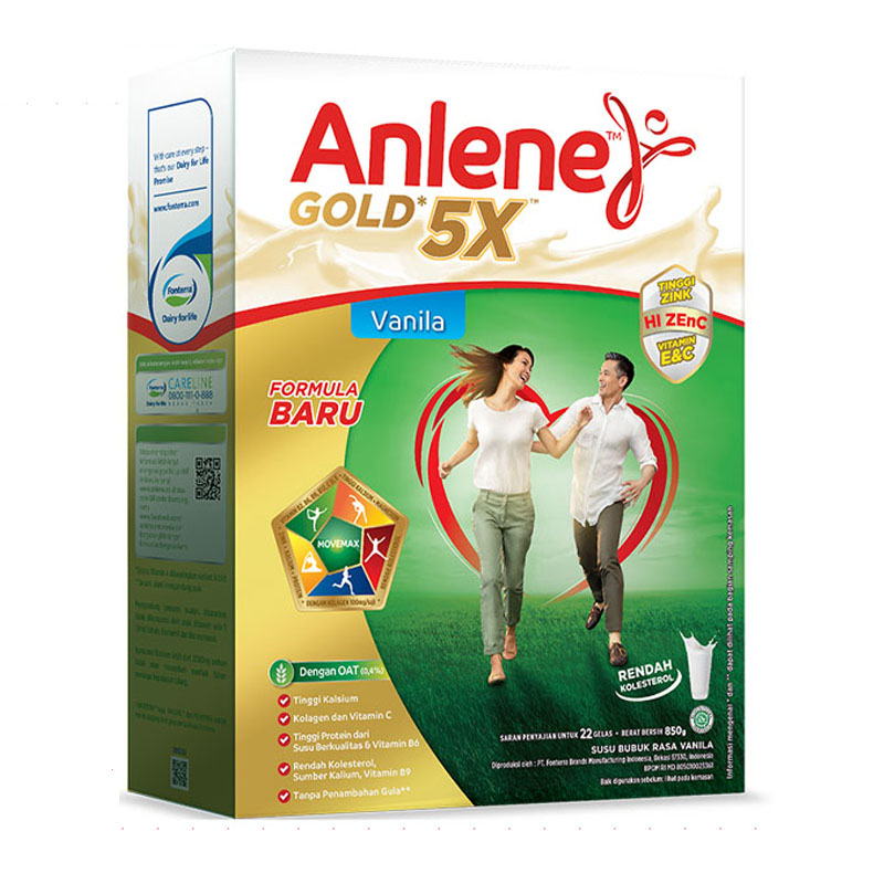 

Anlene Gold 5X Susu Bubuk Dewasa Vanila 850 g