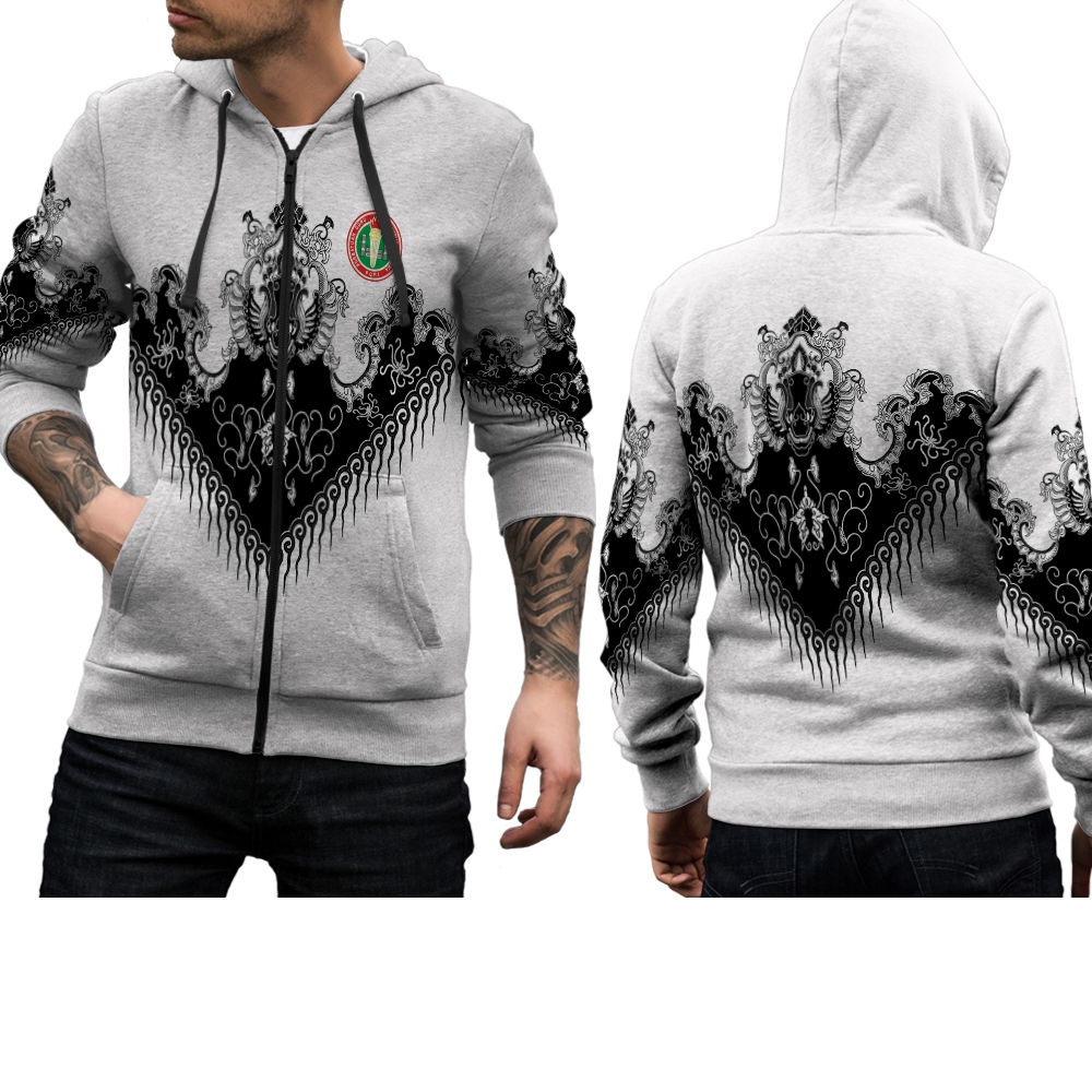 Jaket Hoodie PGRI Pria / Jaket Jersey /Jaket Hoodie Motif Batik PGRI