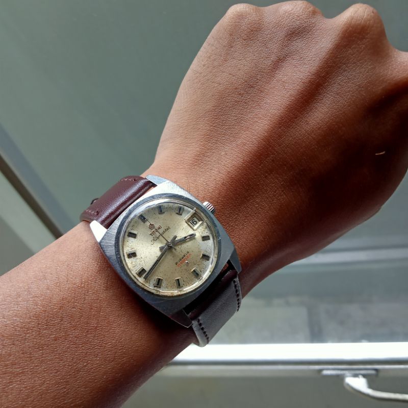 Jam tangan vintage Titoni Airmaster 21 jawels titoflex