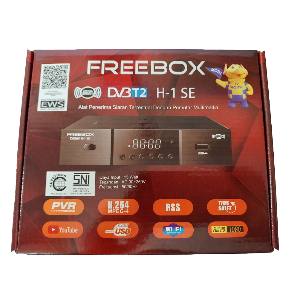 Set Top Box DVB-T2 Freebox H-1 SE