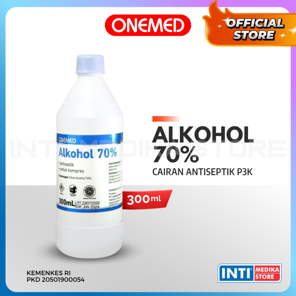 ONEMED - Alkohol 70% 300 ml | Alkohol Onemed 70% | P3K