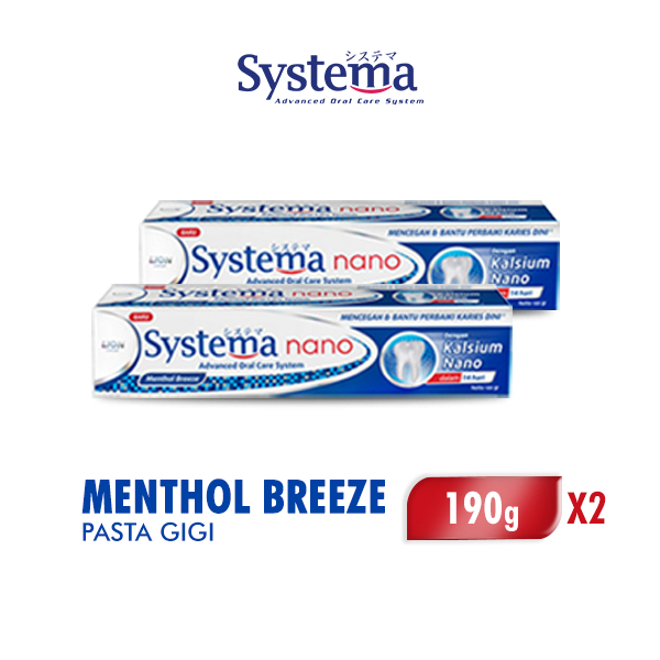 Systema Pasta Gigi Menthol Breeze Tube 190 gr x2